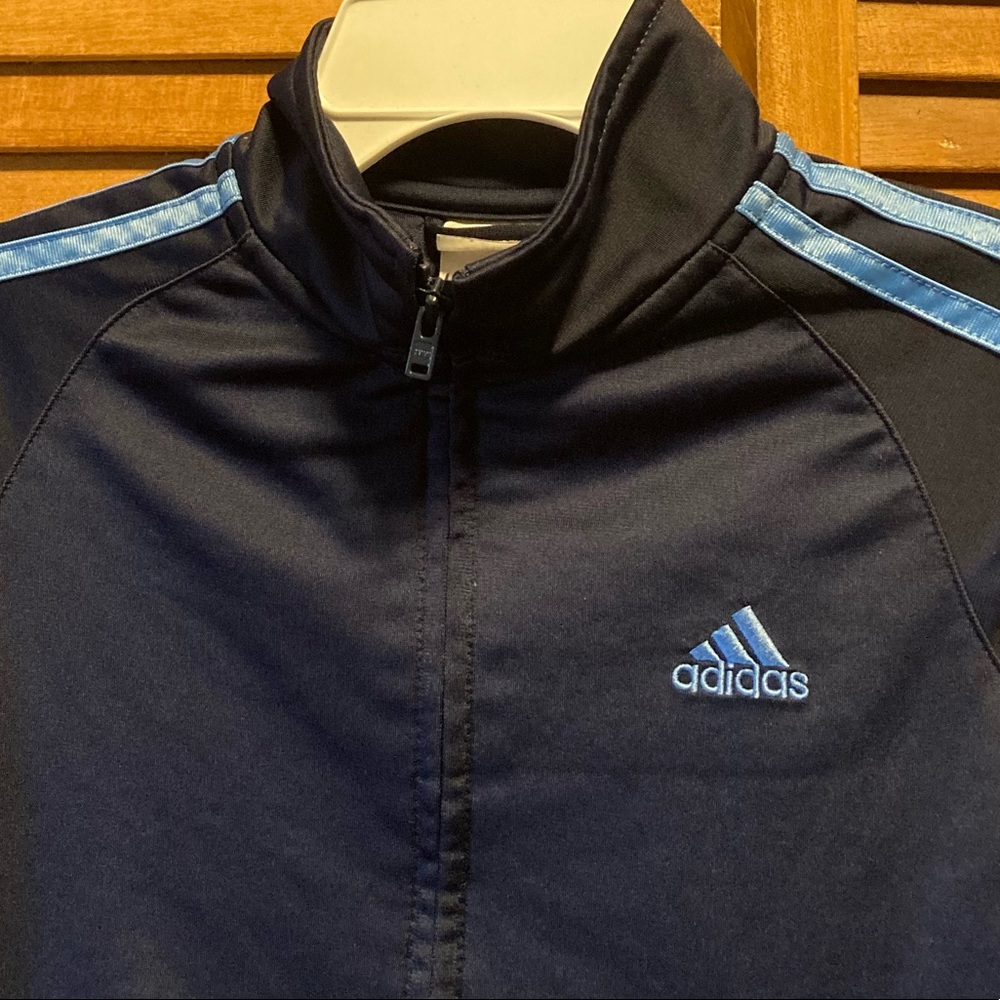 Adidas Navy Blue & Light Blue Jacket - Picture 2 of 12